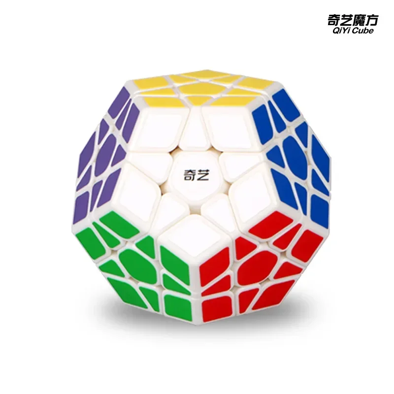 [Picube] QiYi Megaminx Qiheng 2x2 3x3 Bundle set Stickerless Black Stickers Speed Cube educational baby kids Puzzle Toys