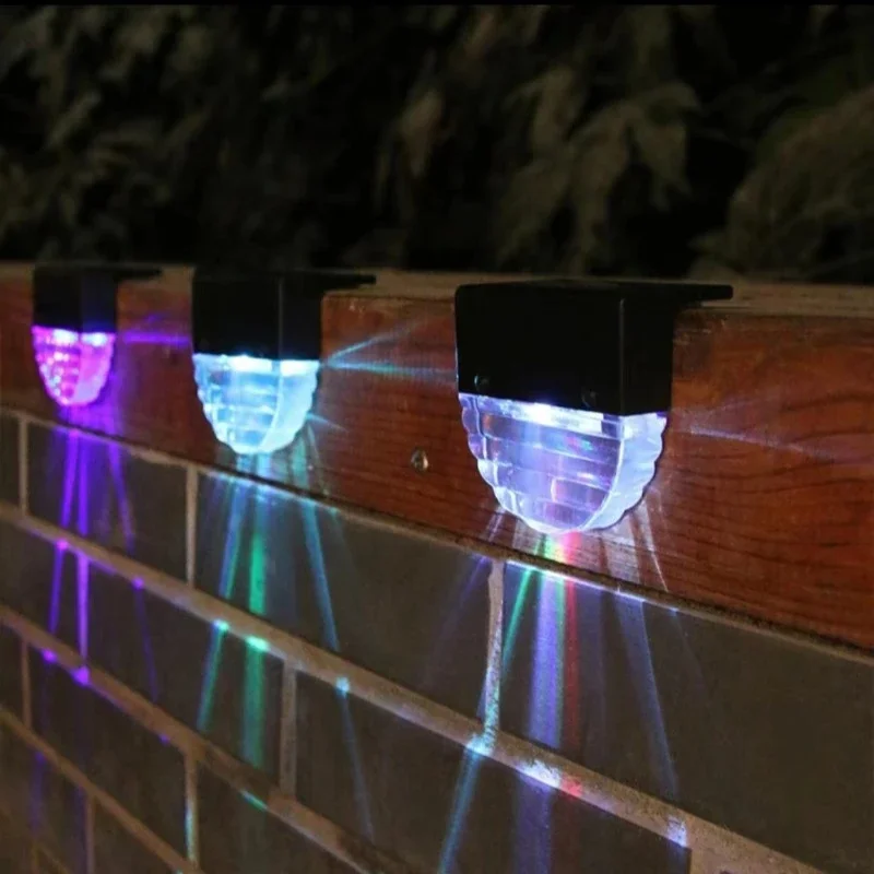 New LED Solar Step Light IP65 Outdoor Waterproof Villa Courtyard Lawn Garden Atmosphere Decoration Lighting Fixture