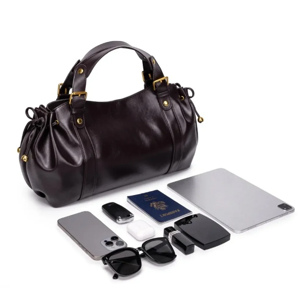 Women's Large Capacity Bag Solid Color Spacious Simple Handbag Work Commuting Bag Shoulder Crossbody Tote Bags