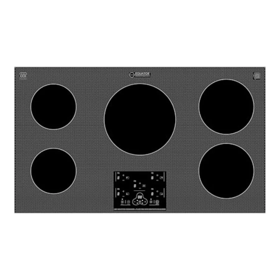 

Built-In Induction Cooktop for Kitchen, Glass Ceramic, Black, 5 Burners with POWER BOOST and Keep Warm Functions, 240V/9600W