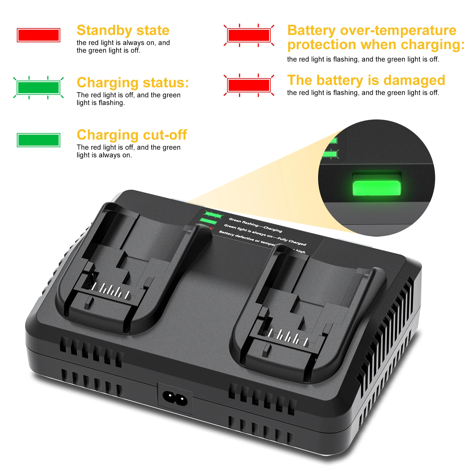 Für Dewalt DCB200 18/20V 6000MAH Batterie Ersatz power Tools DCB120 DCB181 DCB182 DCB200 DCB201 DCB609 Lithium-Batterie