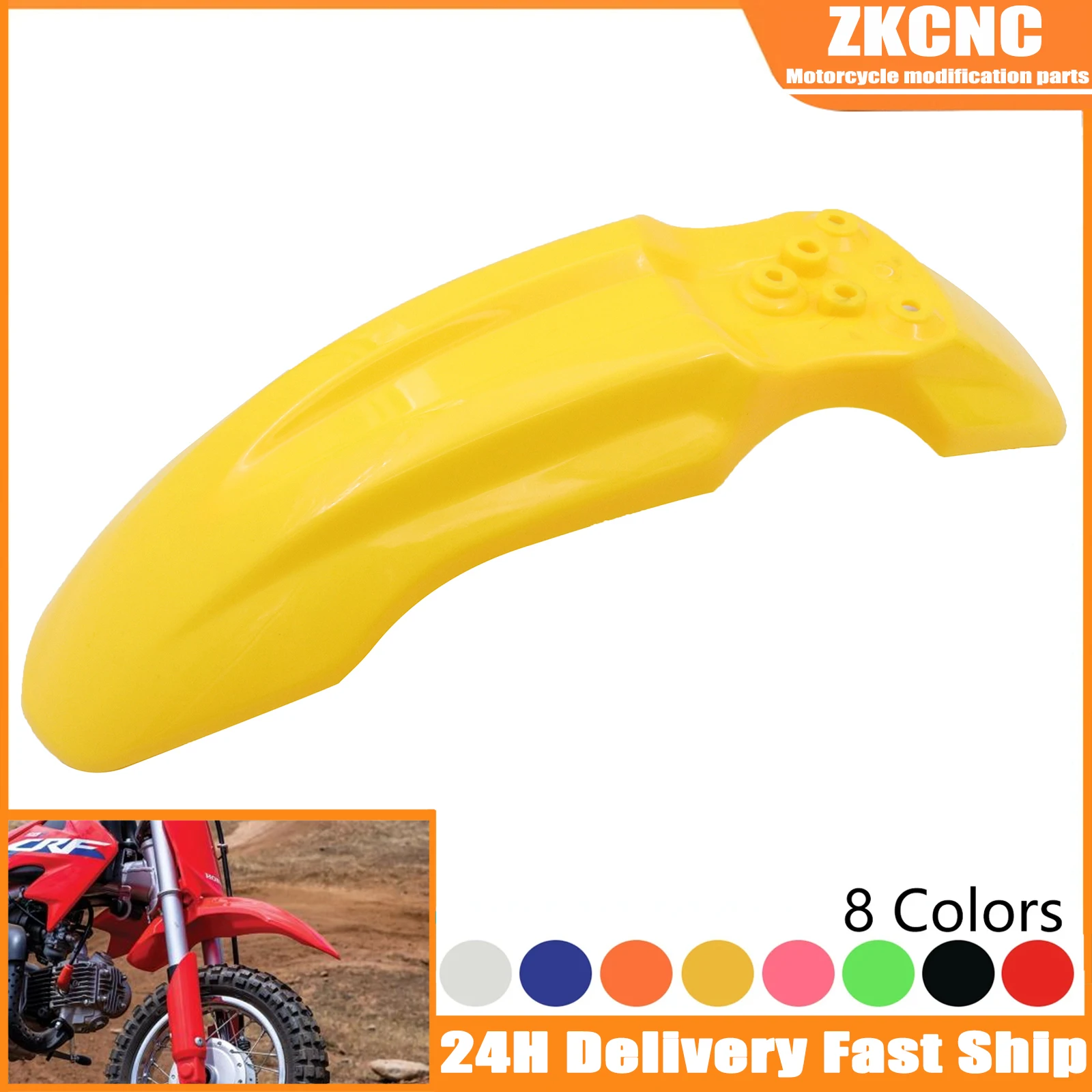 Motorcycle CRF50 Front Fender Plastic Mudguard Protective Cover Splash Mud Guard For CRF 50 HONDA Motorbike Accessories