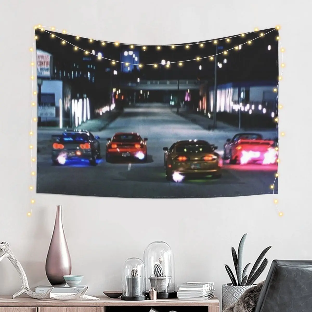 Fast and furious Tapestry Aesthetic Home Decor Aesthetic Room Decorations Wall Hanging Decor Tapestry