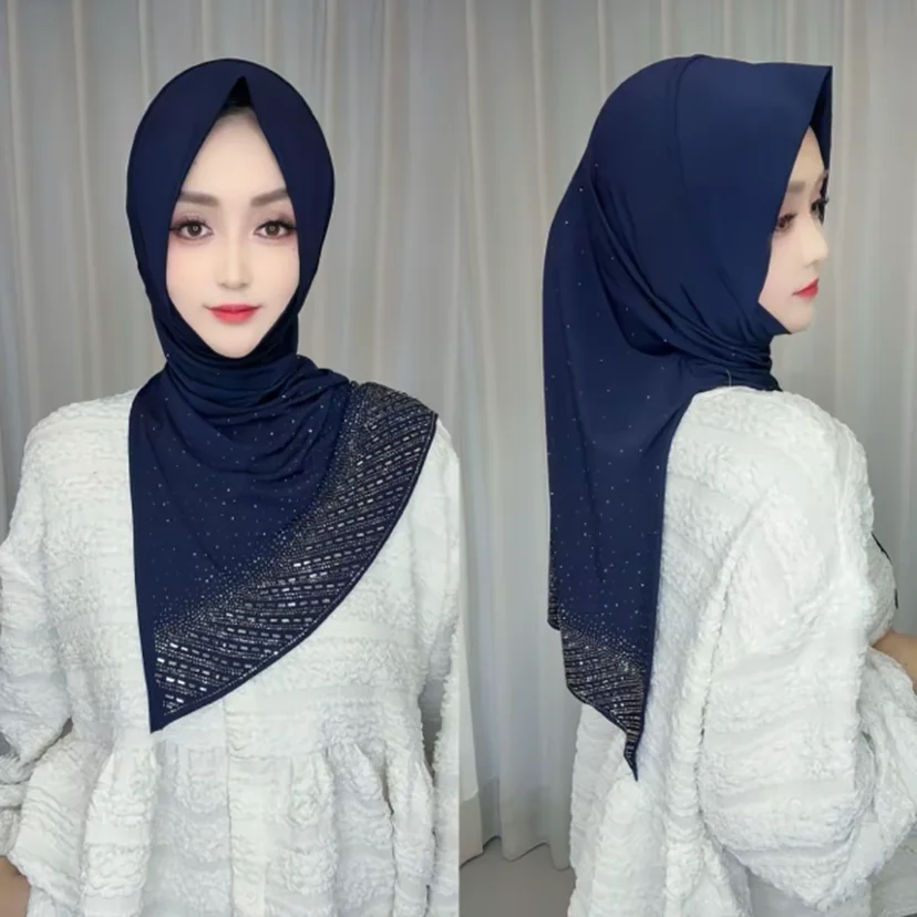 

Shiny Diamonds Muslim Women Ready Slit 2026 New Hijabs