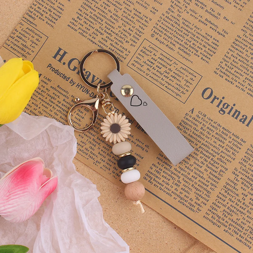 Aangepaste naam sleutelhanger gepersonaliseerde tekst sleutelhanger PU leer cadeau voor mannen vrouwen hanger aangepaste laser gegraveerde naam sleutelhanger