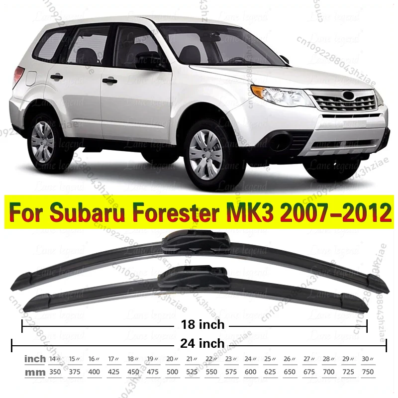 

2 шт. для Subaru Forester MK3 2007-2012, щетки переднего стеклоочистителя, резак, аксессуары J-крючок 2007 2008 2009 2010 2011 2012