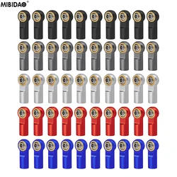 MIBIDAO 10 Pz Metallo M4 Ball End Collegamento Rod End CW Filettatura Giunto Sferico Supporto Per RC Crawler Auto Barca Aereo Camion Buggys