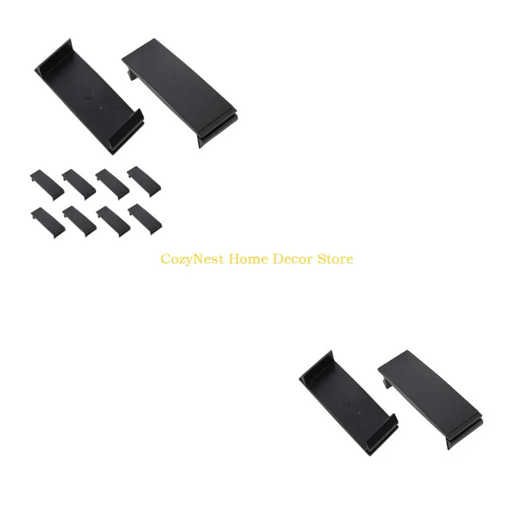 92MF Unused Breaker Slot Cover Black Plastic Panel Filler Plate with Clip-In Structure, 10 Pack Blank Inserts and Directory