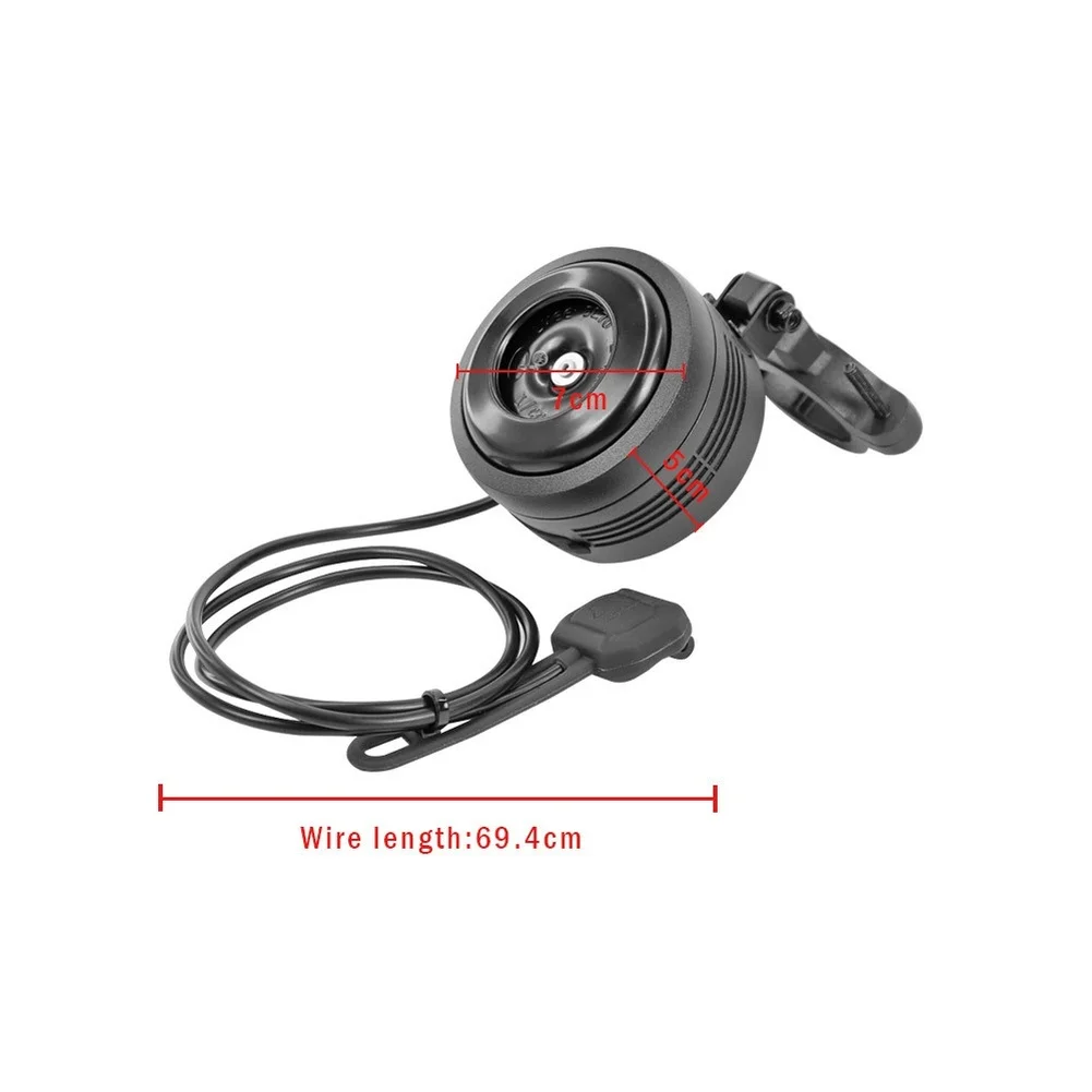 

Electric Scooter Bell with 125dB Loud For HORN USB Rechargeable Battery Remote Control and Theft Alarm for Bicycle Security
