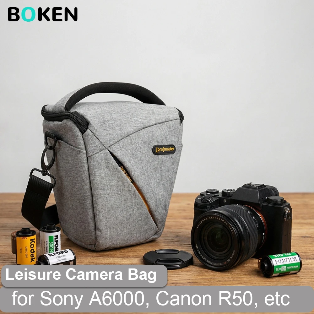 Professional Camera Bag for Canon R50 Fuji X-S20 Mirrorless Camera, Travel Multi-Purpose Bag with Removable Padded Compartment