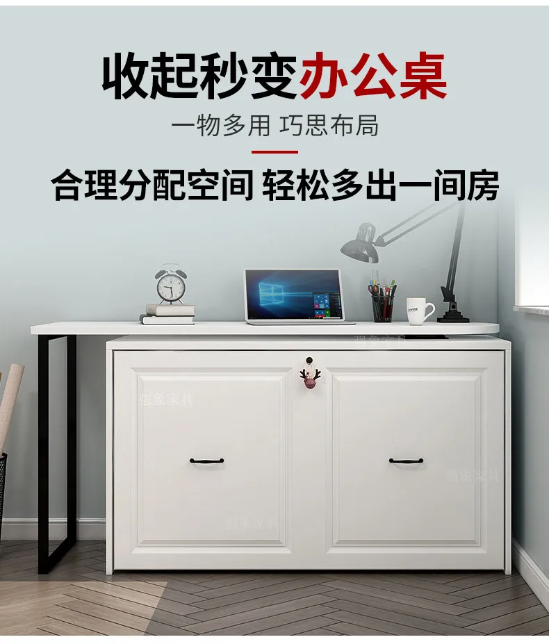 Folding single bed Office lunch break bed Household adult four-fold bed