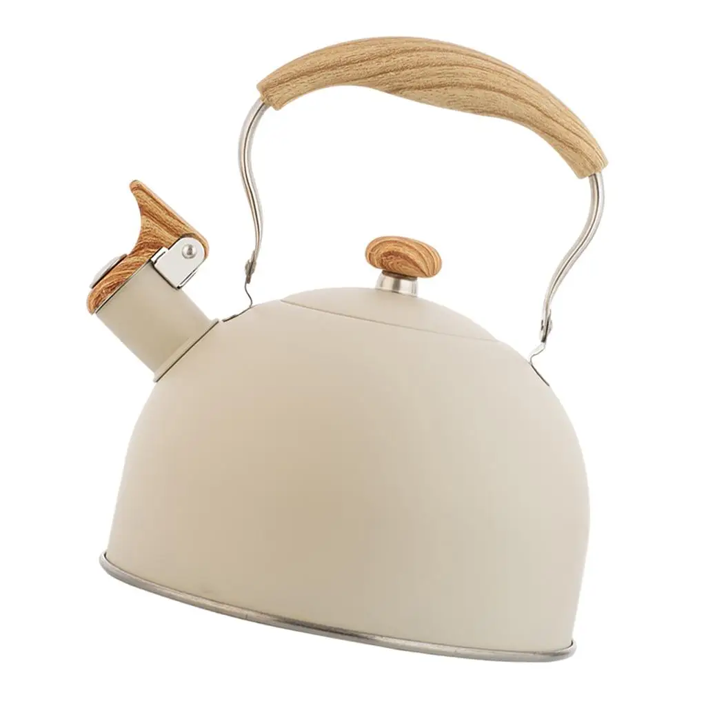 

Portable Whistling Kettle Tea Kettle with Heat-Proof Handle Kitchen Coffee Teapot