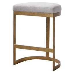 High Quality Stainless Steel Base Velvet Fabric Upholstered Bar Stool Counter Stool Kitchen Bar For Dining Room Restaurant Furn