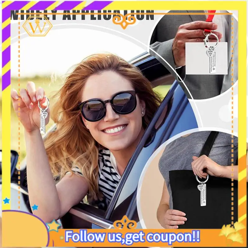 

A01K-18 Pcs Thank You Gifts Keychain Appreciation Keychain Make A Difference Inspirational Gifts Coworker Leaving Gifts