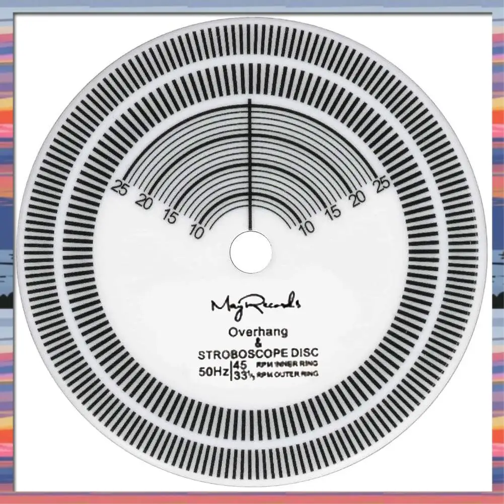 

AFBC LP Record Player Strobe Disc Calibration Tachometer Record Player Speed Detection Record Calibration