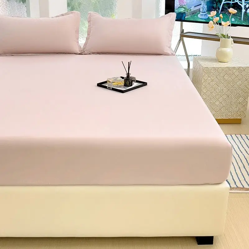 Sheets Sets Household 3pcs with Pillowcase Four Season Universal Protective Korean Fashion Soft Breathable Washable Mattress Ins