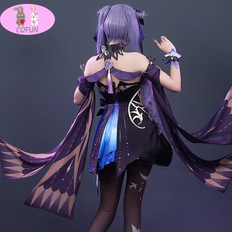 Genshin Impact Keqing Game Suit New Skin Outfit Dress Lolita Uniform Cosplay Costume Halloween Women Free Shipping 2022 Anime