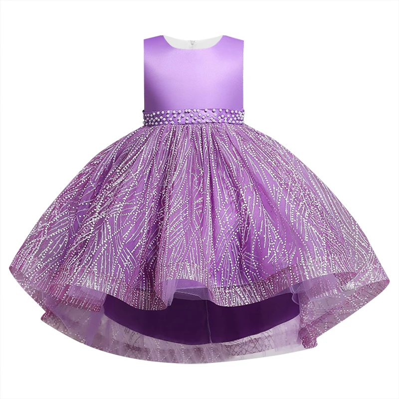 New High-grade Embroidery Girls Dresses For Christmas Party Princess Dresses,Sleeveless Wedding Dress Fpr Girls Clothes