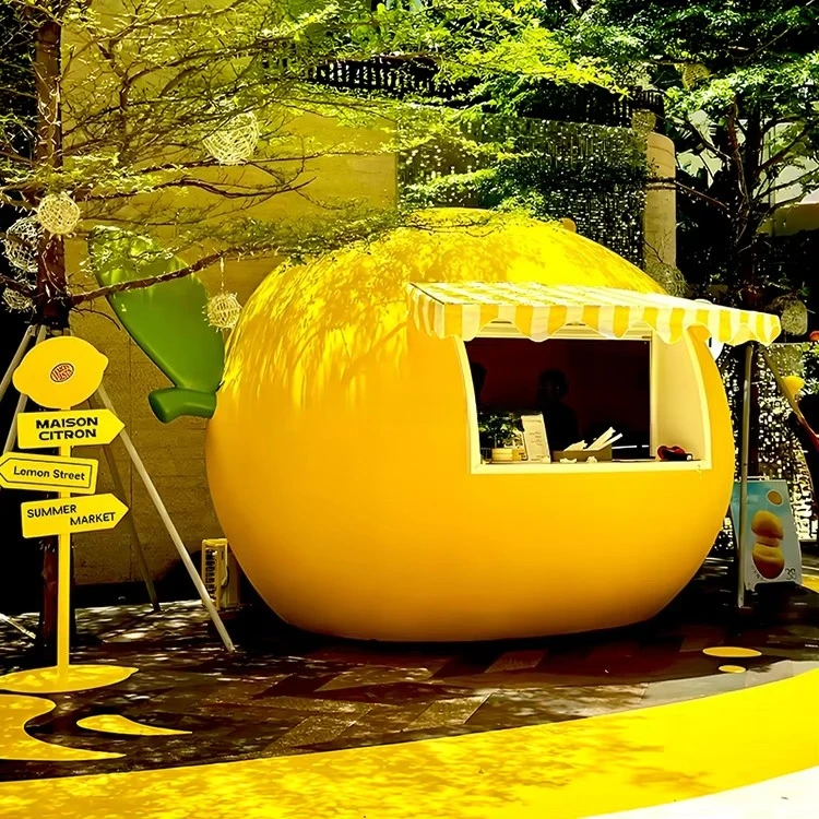 Customized Lemonade Stand Camper Van Mobile Food Trailer Fully Equipped Coffee Catering Carts 220v Food Truck for Restaurants