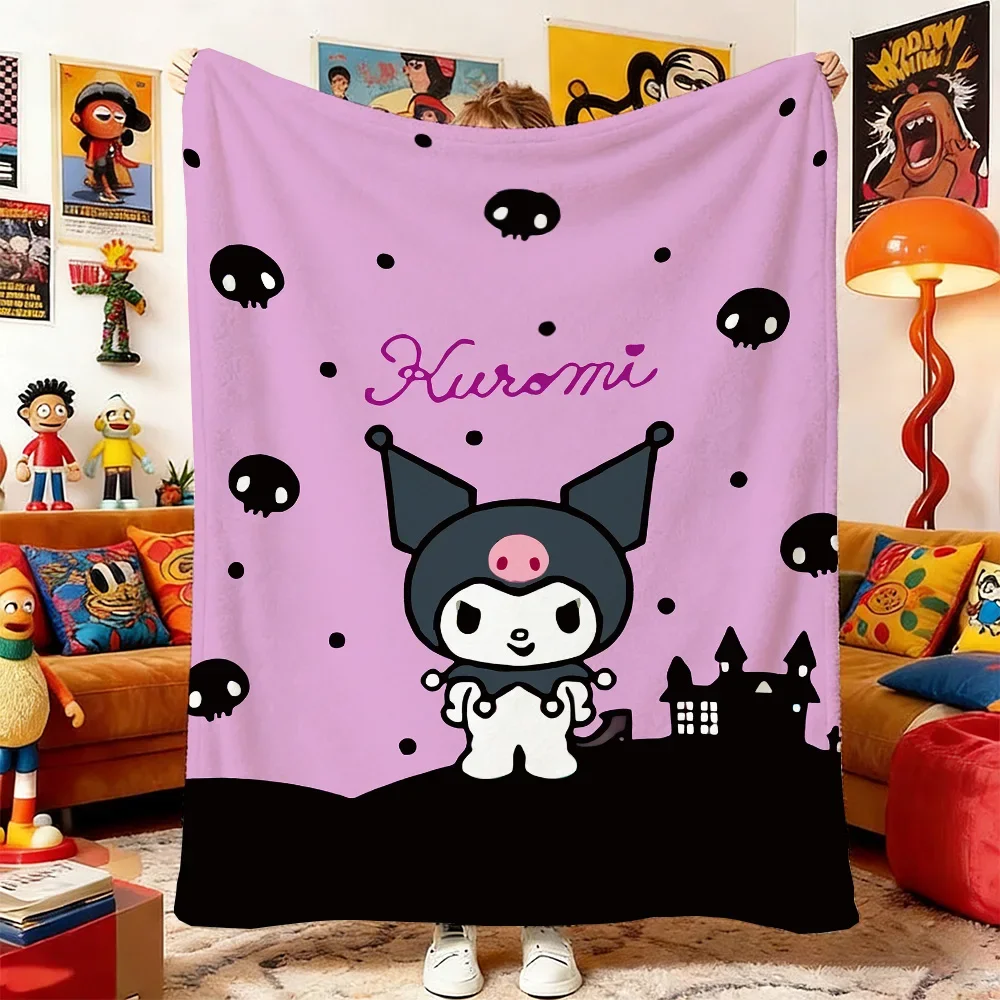 KKuromies Fluffy Sofa Blanket Throw for Bed Home Decoration Camping Picnic Winter Warm Bedspread