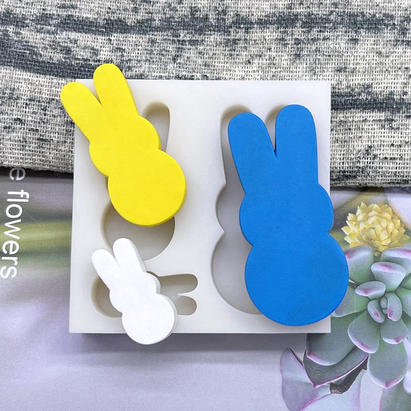 Easter Bunny Silicone Mold Sugarcraft Chocolate Cupcake Baking Mold Fondant Cake Decorating Tools