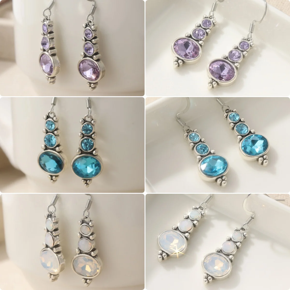 Wunderschöne exquisite synthetische Zirkonia-Ohrringe für Damen, modisch, funkelnder Anhänger, Ohrringe, Schmuck, Accessoires, Party-Geschenk