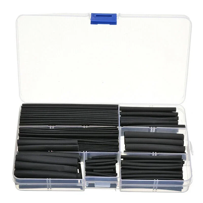 150 قطعة مجموعة أنابيب الانكماش الحراري أكمام عازلة من البولي أوليفين بأحجام متنوعة لإصلاح الأسلاك الكهربائية للسيارات الإلكترونية