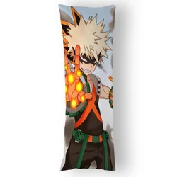Bakugou Katsuki Pillowcase Hug Satin Pillowcover Almohada Anime Body Pillow Case Cushion Cover 35X100cm60X200cm 12.15