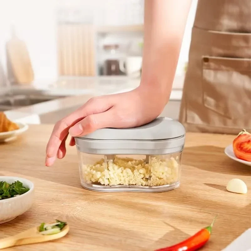 Manual Garlic Press - Home Mini Mincer, Garlic Chopper, Grinder for Garlic Paste, Meat, and More