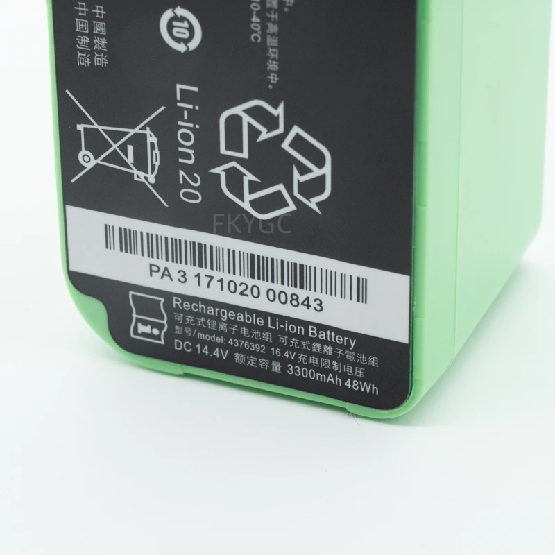 New 4376392 14.4V 3300MAH Floor Sweeper Battery For iRobot Roomba 615 640 652 665 670 680 681 691 696 880 891 896 965 960 980 98