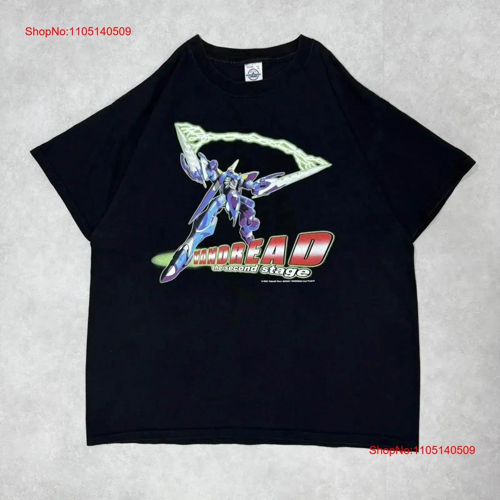 

Б/у одежда 00-х годов Vandred футболка аниме мультфильм черная винтажная стираная уличная одежда повседневная стильная дизайнерская одежда унисекс homme