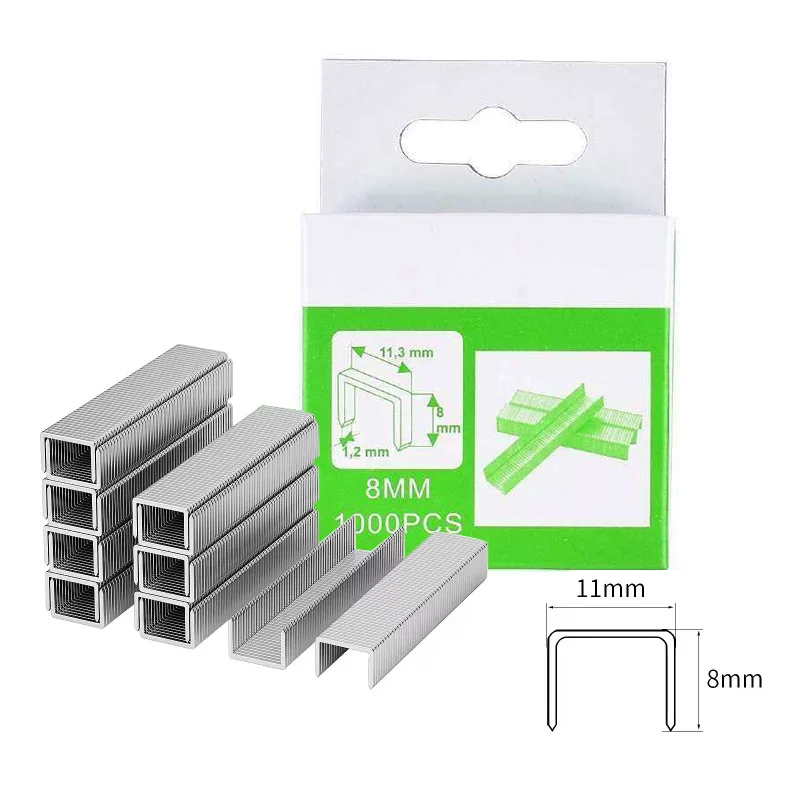 1000/3000/5000pcs U/ T/ Door Nail Manual Nail Gun Manual Nail Gun Accessories Staples Wood Furniture Floors Household Use Tools