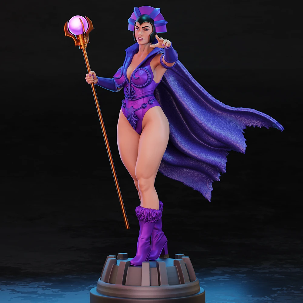 

1/24 Scale Sexy Mage Lady Resin Figure Model Kit Unassembled Unpainted DIY Collectible Miniature Hobby Toy