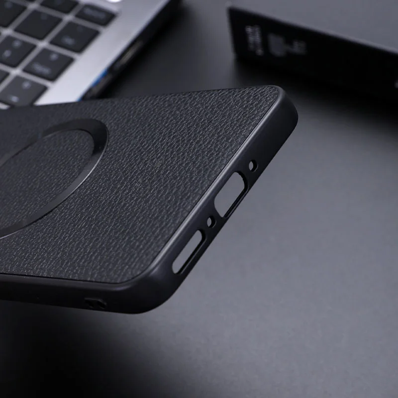 For OnePlus 13 Case Luxury PU Magnetic Wireless Charging Protective Back Cover Case For One Plus 13 OnePlus13 1+13 Phone Shell