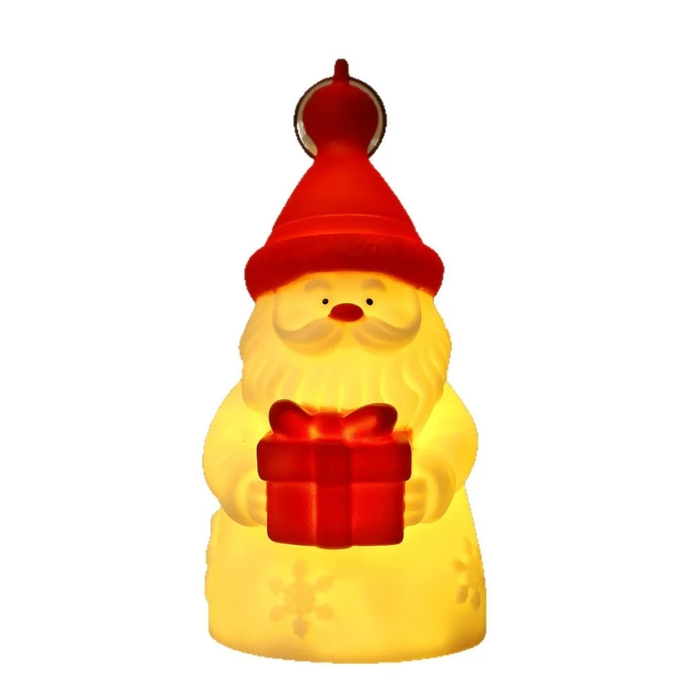 Vinyl Santa Claus Night Light Luminous Santa Claus Christmas Tree Desktop Lamp Atmosphere Glowing Christmas Desktop Ornaments