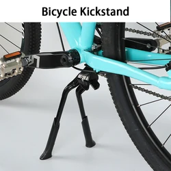 Folding Bike Double Bracket Bicycle Kickstand Adjustable Height Aluminum Alloy for Road Foldable Bike MTB Foot Support