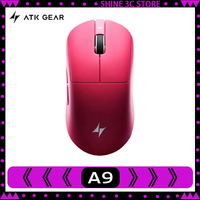 ATK Butterfly A9 Mouse Tri Mode Bluetooth Wireless Paw3950 Mouse Esports Ergonomics Gaming Mouse Pc Accessories Gamer Gifts Mice