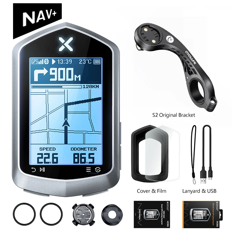 Xoss NAV-NAV Plus-自転車コンピューター,GPS付き,自転車に乗る