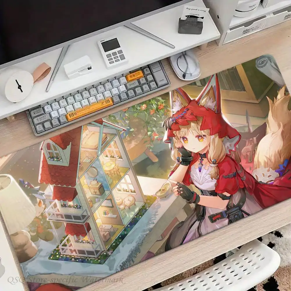 Rossi Anime Arknights Mousepad Non-slip Suitable For Office Computers Laptops E-sports Game Desk Mats XXL Keyboard