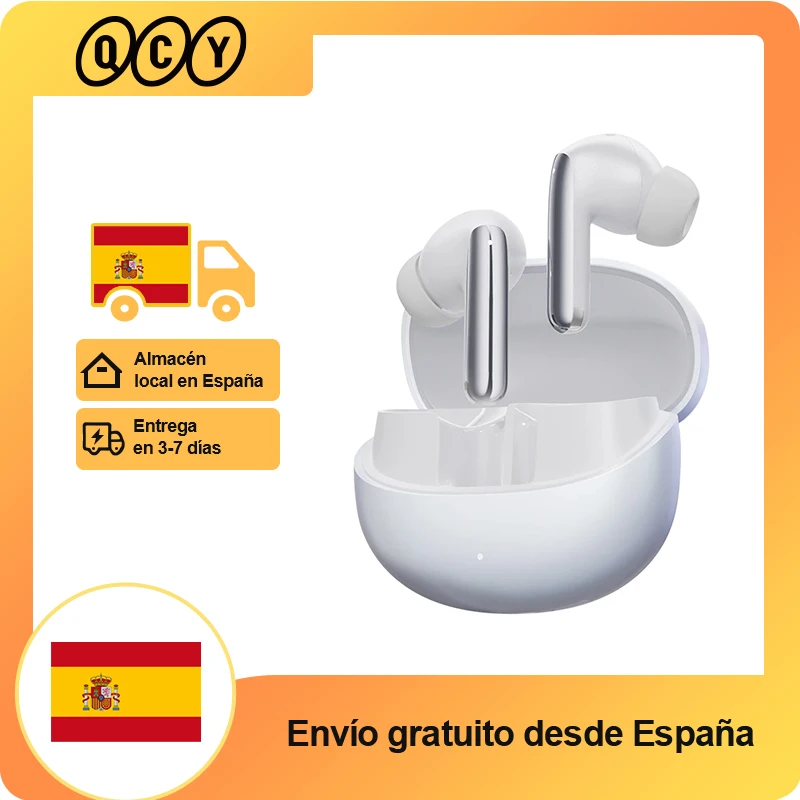 QCY MeloBuds Pro 46dB ANC auriculares inalámbricos alta resolución LDAC Bluetooth 5,3 auriculares 6 micrófono conexión multipunto detección en el oído