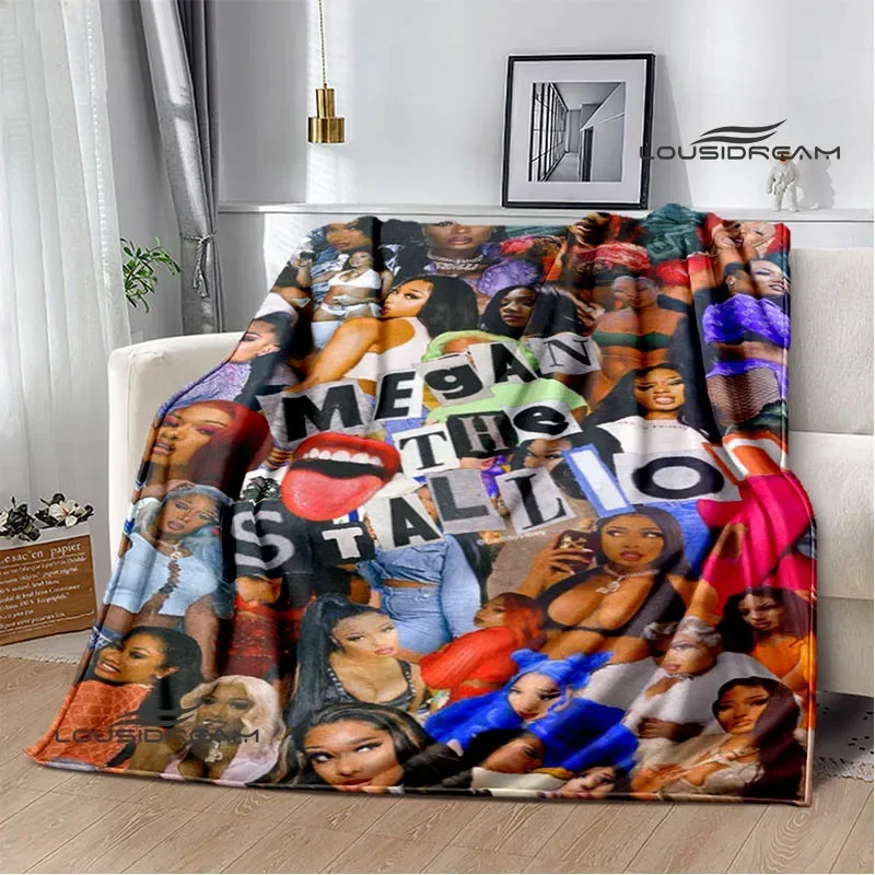 Rapper Megan Thee Stallion blanket Flannel Warm blankets Soft and comfortable blanket bed linings cubre cama Birthday Gift