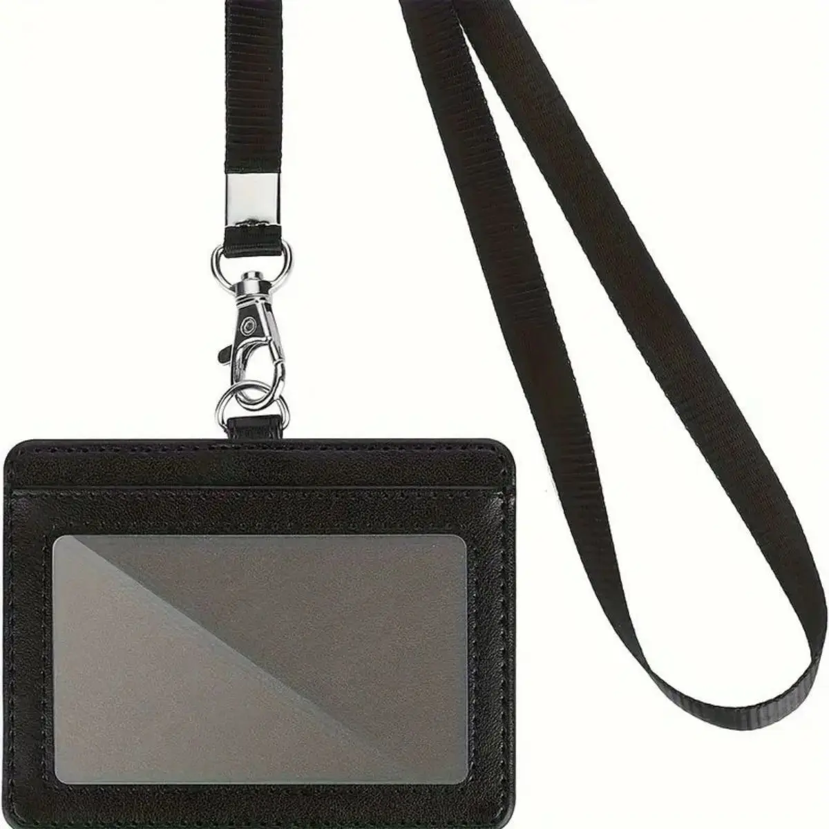 1 porte-badge horizontal avec cordon d'identification renforcé et corde en nylon améliorée - pour le bureau, l'école et les événements