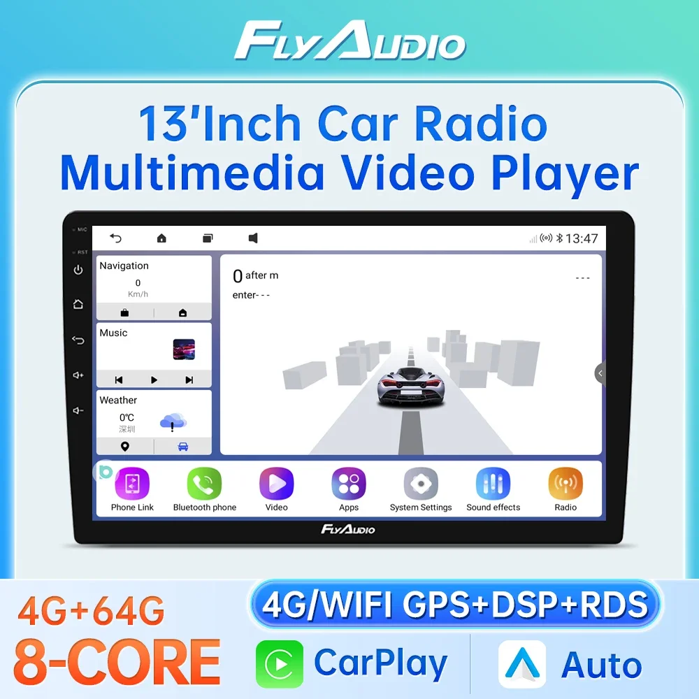 Android13 Seat Car Radio Autoradio 9/10/13Inch Universal Carplay Touchscreen Wireless4GWIFIGPS Car Audio Multimedia