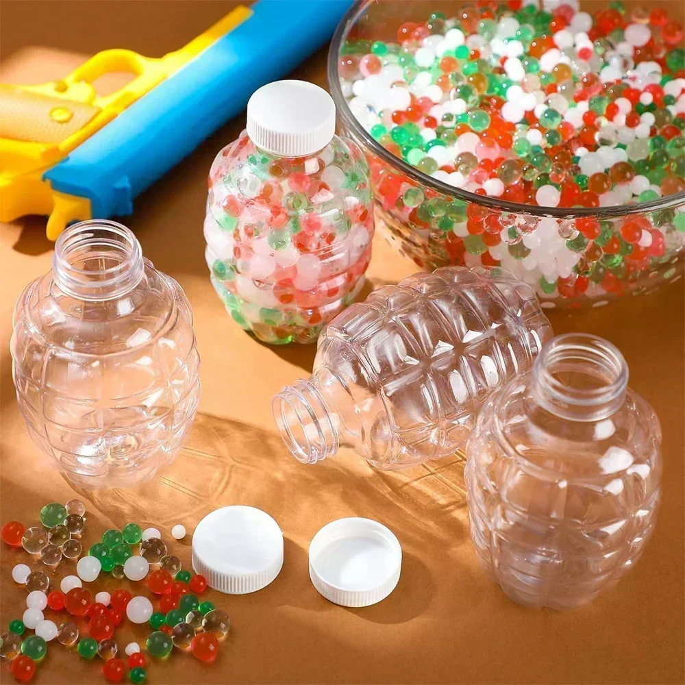Water Gun Accessories Splatter Ball Gun Refill Ammo Plastic Hopper Gel Bead Subpackage Bottle For Kids Summer