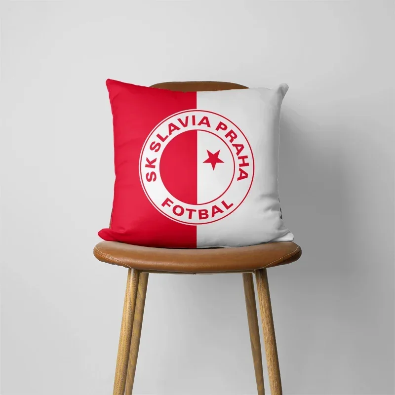 Czech Republic SK Slavia Praha Pillow Cover Pillowcase Home Decorative Cushion Cover QZ-186