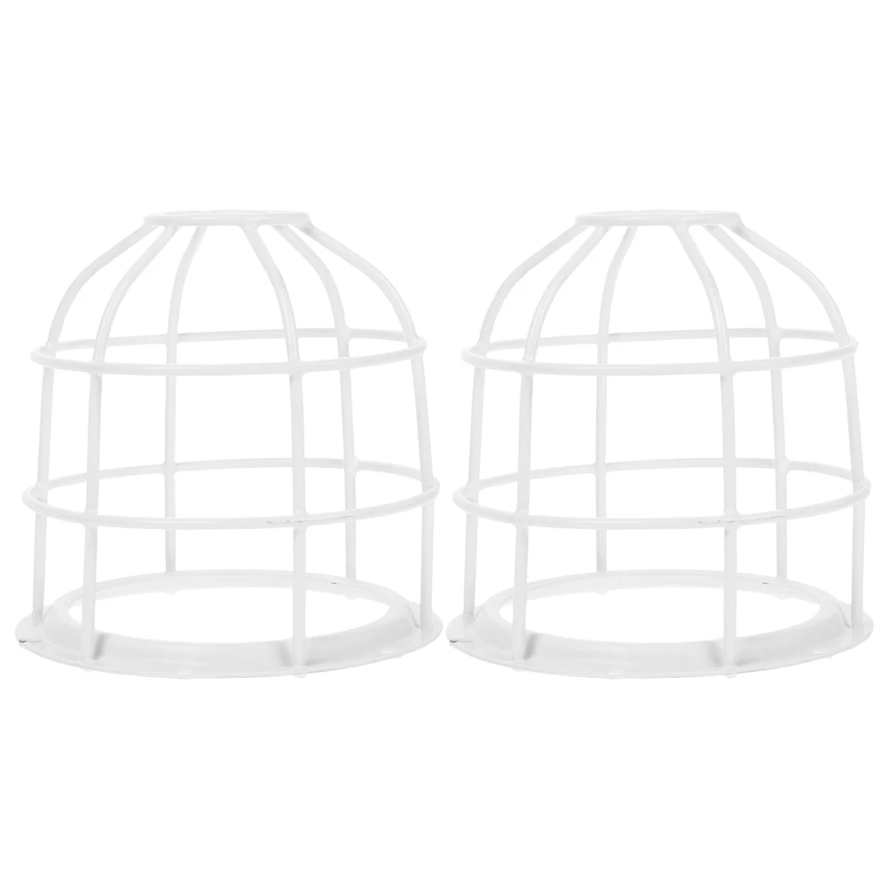 2pcs Smoke Sensor Net Cover Easy Install Dust Prevention Sturdy Bracket Cylinder Lamp Shade Indoor Light Cover Fire Sprinkler