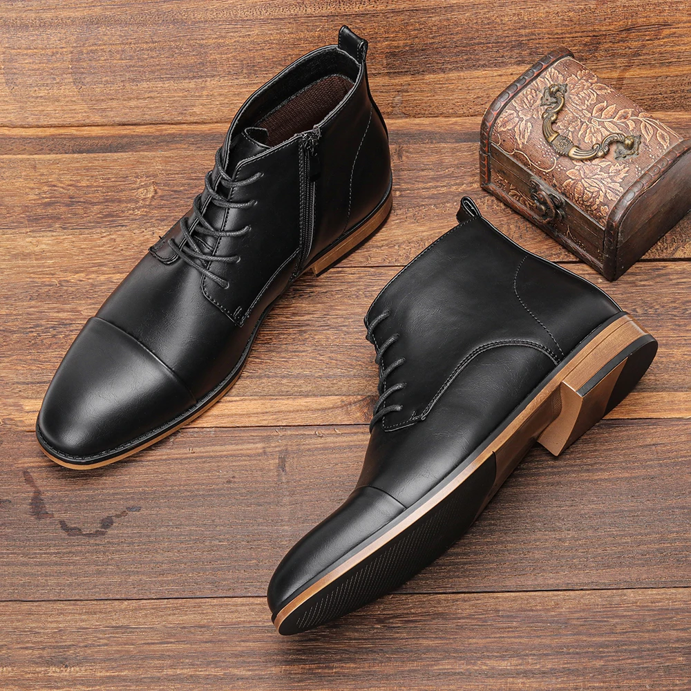 7-13  Boots Men 2023 Fashion Brand Comfortable Ankle Boots