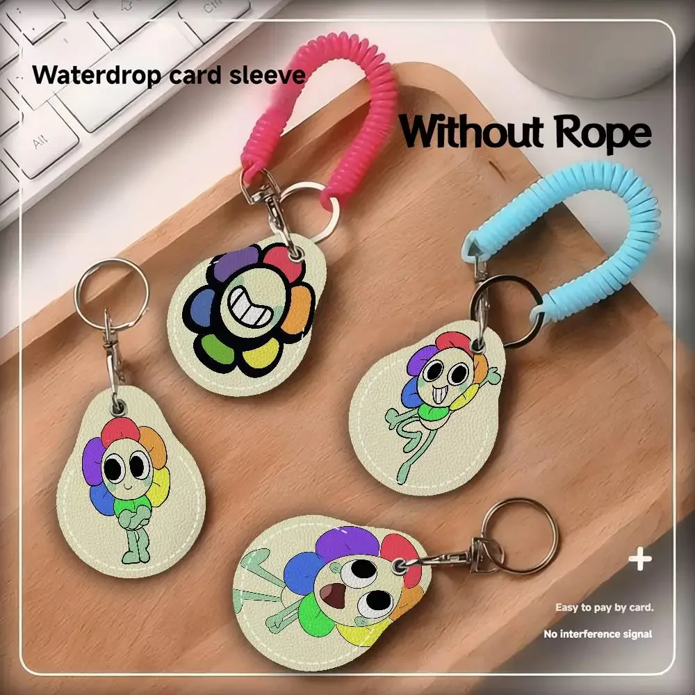 Anime D-Dandys W-World Dandy Manga Waterdrop Acc Control Card Holder Induction Bus Elevator Protective Cover Student PU Material