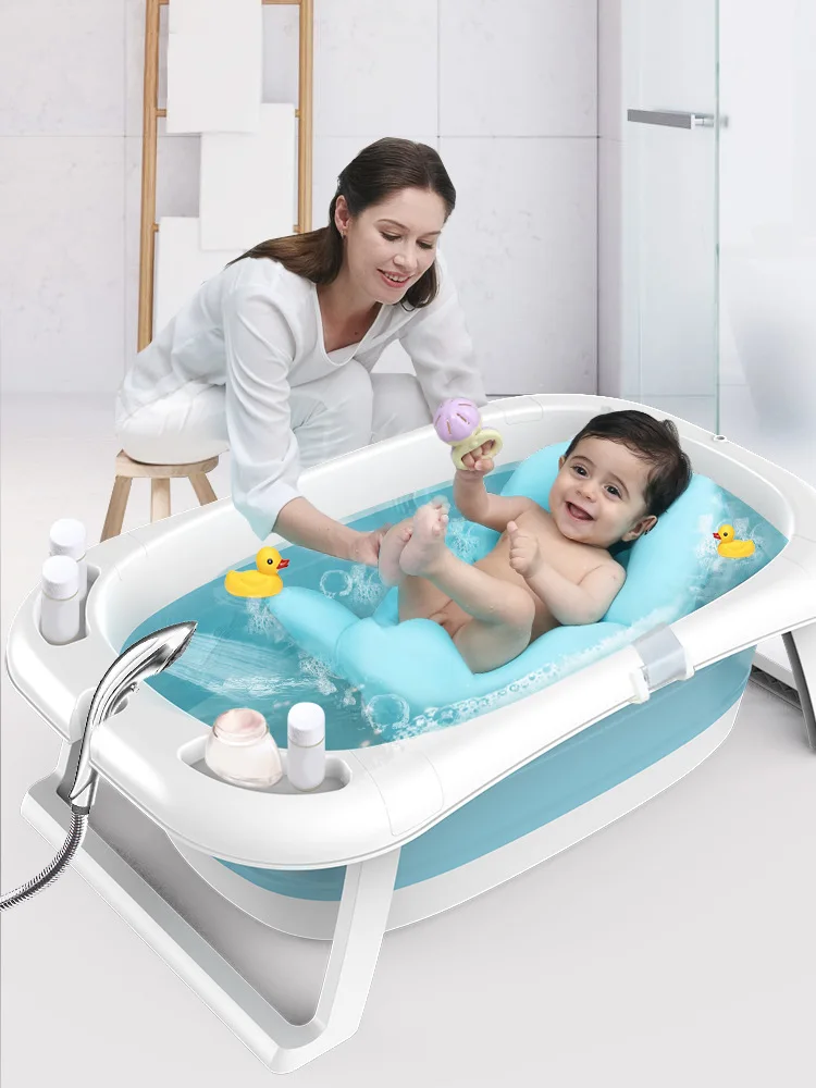 Children\'s Bathtub Lying Care Universal Bath Bucket Oversized Extended Baby Newborn Supplies Baby Bath Tub Folding