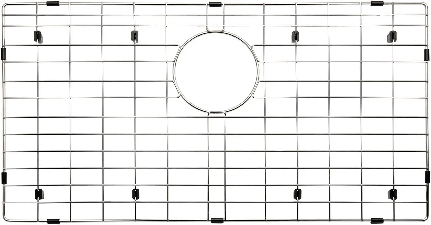 

26-1/4" X 14-1/4" Sink Protector, Rear Drain with Corner Radius 3/8", NLW2715R